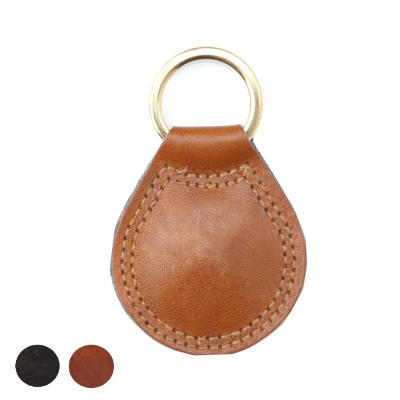 CHELSEA LEATHER TEAR DROP KEYRING FOB