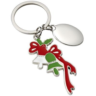 CHRISTMAS BELLS METAL KEYRING