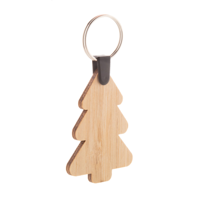 CHRISTMAS KEYRING, CHRISTMAS TREE in Natural