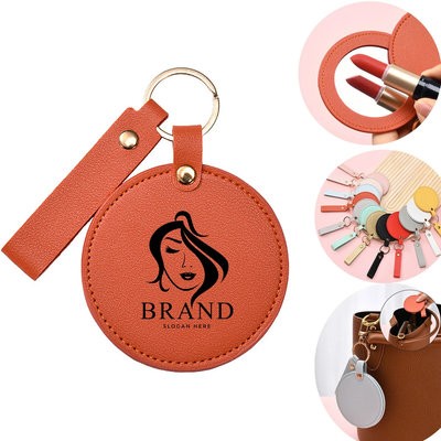 CIRCLE LEATHER KEY TAGS