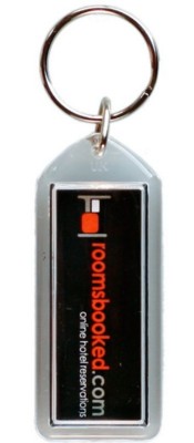 CONVEX RECTANGULAR KEYRING