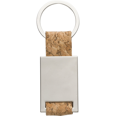 CORK KEYRING in Brown