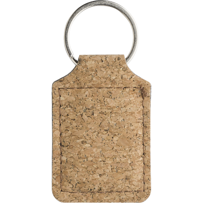 CORK KEYRING in Brown