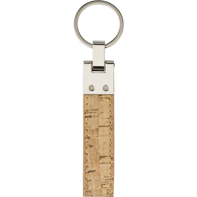 CORK KEYRING in Brown