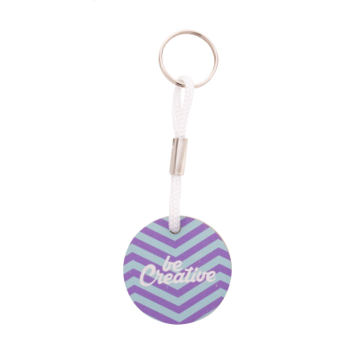 CUSTOM KEYRING in White