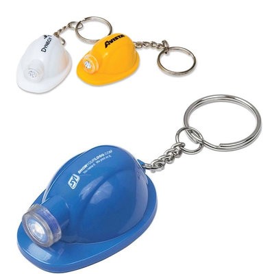 CUSTOM LED HELMET SAFETY HARD HAT KEYRING CHAIN