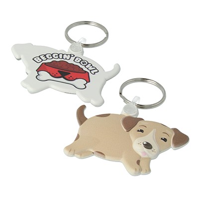 DOG SHAPE FUNKEYS KEYRING
