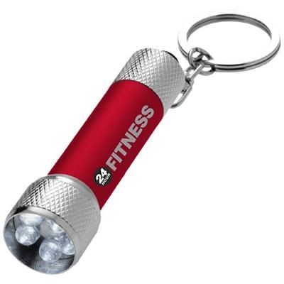 DRACO LED KEYRING CHAIN LIGHT in Red-silver