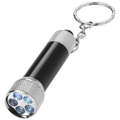 DRACO LED KEYRING CHAIN LIGHT in Solid Black & Silver