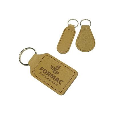 ECO NATURAL LEATHER KEY RING