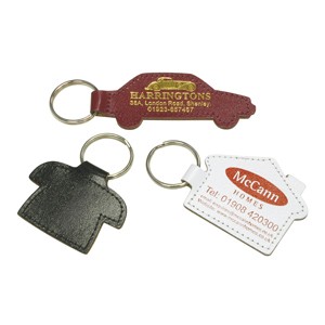 ECO SHAPED LEATHER KEY RING