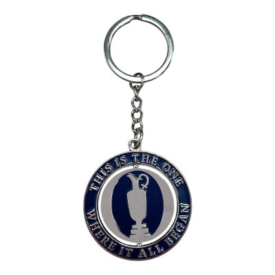 ENAMEL SPINNING KEYRING