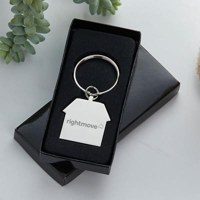 EXPRESS METAL HOUSE SHAPE KEYRING
