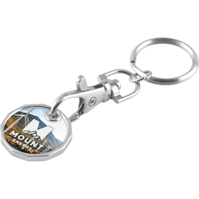 EXPRESS TROLLEY COIN KEYRING CHAIN RING - FULL COLOUR