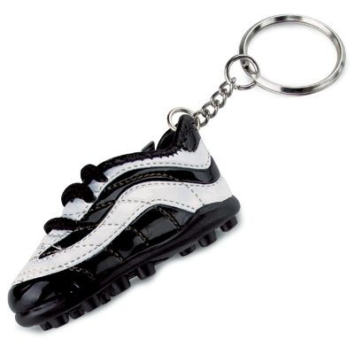 FOOTBALL BOOT KEYRING in Black & White