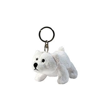 FREDDY THE POLAR BEAR KEYRING CHAIN in White