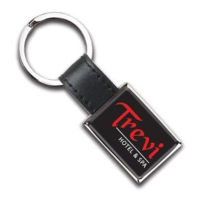 I-ZU RECTANGULAR METAL KEYRING