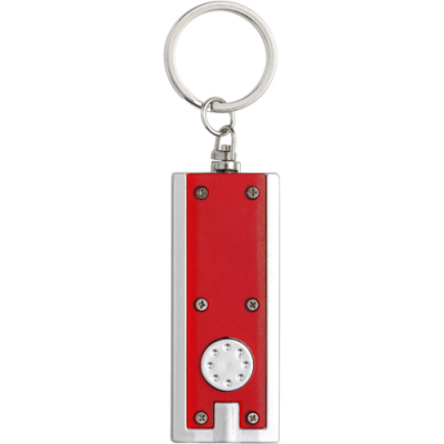 KEY HOLDER KEYRING with a Light in Red
