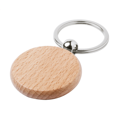 KEYRING, CIRCLE in Natural