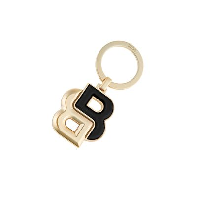 KEYRING DOUBLE B BLACK & GOLD