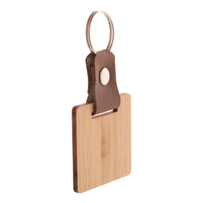KEYRING, SQUARE in Natural