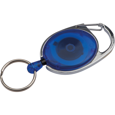KEYRING with Carabiner & Clip Employee in Blue 