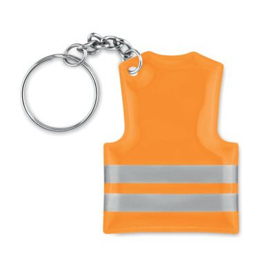 KEYRING with Reflecting Vest in Orange