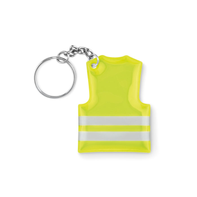 KEYRING with Reflecting Vest in Yellow