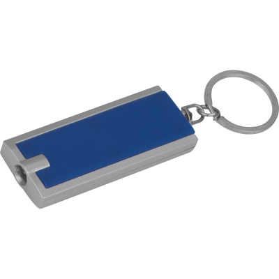 KEYRING with White LED in Blue