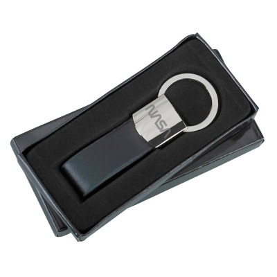 LEATHER EXECUTIVE KEYRING