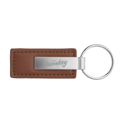 LEATHERKEY KEYRING in Brown