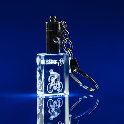 LED LIGHT KEYRING in Blue or White Light