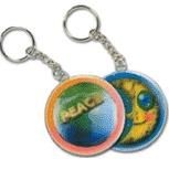 LENTICULAR ROUND KEYRING