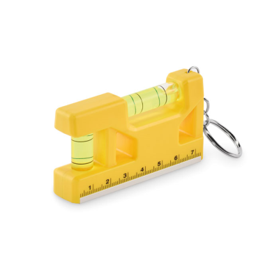 MAGNETIC LEVEL ABS KEYRING in Yellow
