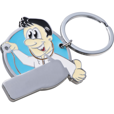 MANIKIN KEYRING in Light Blue