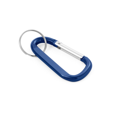 MATTHEW ALUMINIUM METAL CARABINER with Keyring in Royal Blue