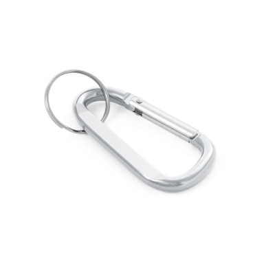 MATTHEW ALUMINIUM METAL CARABINER with Keyring in Silver