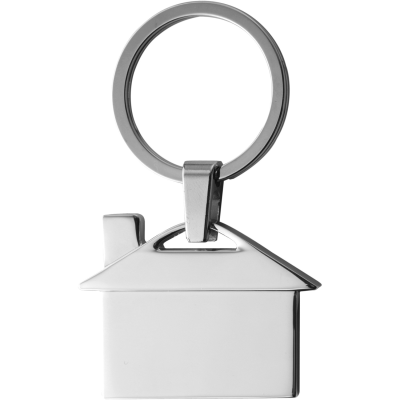 METAL HOUSE KEYRING in Silver