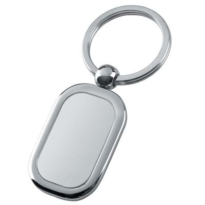 METAL KEYRING in Shiny & Satin Silver