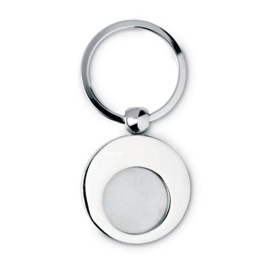 METAL KEYRING with Token in Silver