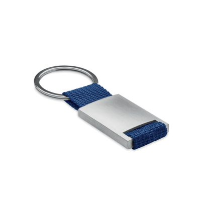 METAL RECTANGULAR KEYRING in Blue