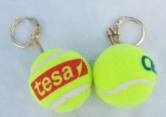MINI TENNIS BALL KEYRING in Yellow