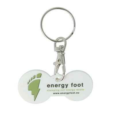 MULTI EURO (€1 AND €2) TROLLEY STICK KEYRING
