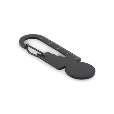MULTIFUNCTION KEYRING TOKEN in Black