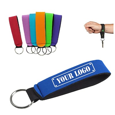 NEOPRENE KEYRING CHAIN WRIST STRAPS