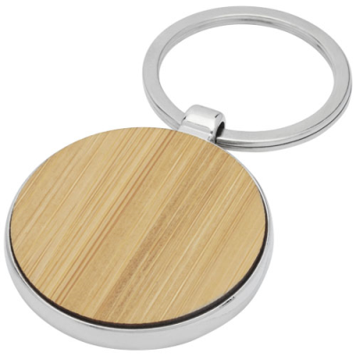 NINO BAMBOO ROUND KEYRING CHAIN