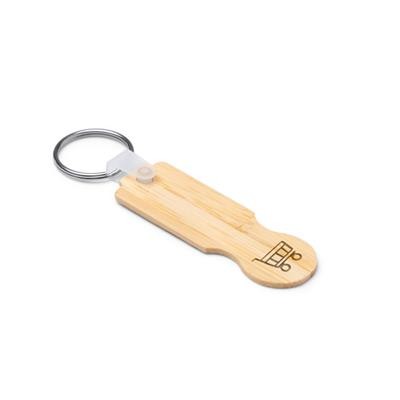 NOKEL BAMBOO EURO COIN KEYRING