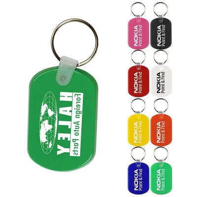 OVAL SHAPE PVC KEY HOLDER KEYRING