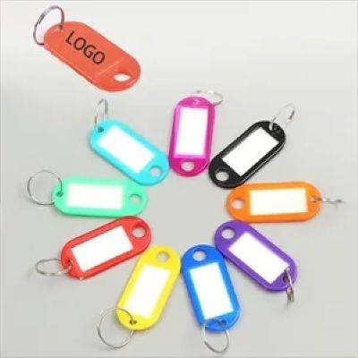 PLASTIC KEY TAG with Label Window - PROMOTIONAL CORPORATE GIFT