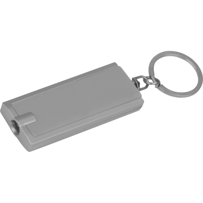 PLASTIC KEYRING BATH in Silver Grey 